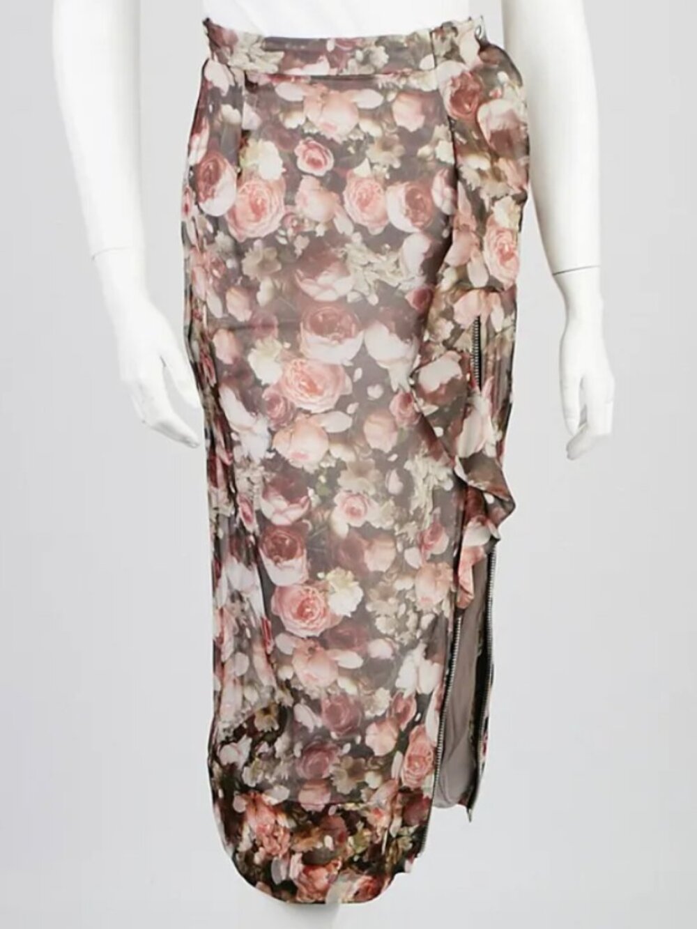 ✨Givenchy Multicolor Floral Silk Zipper Skirt✨